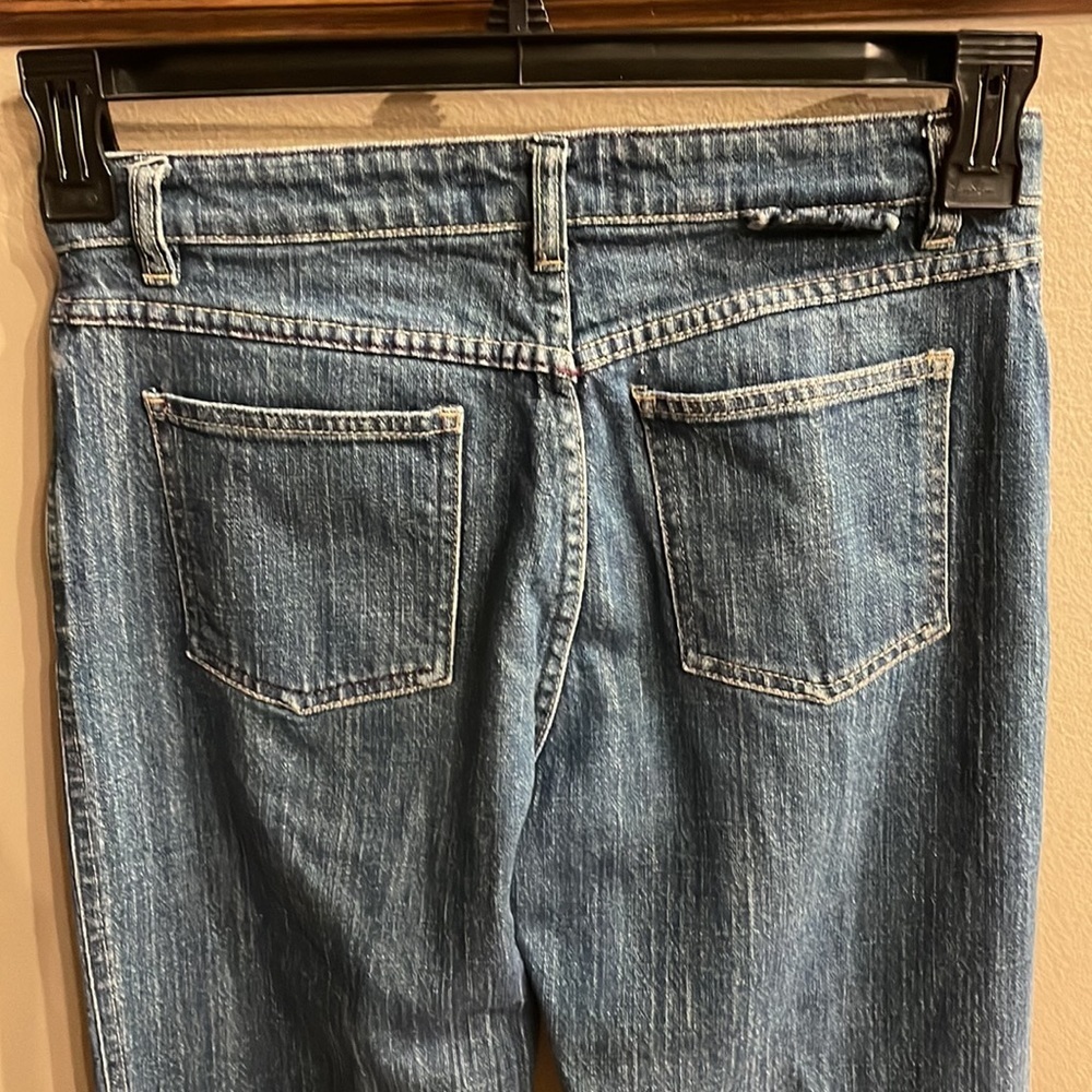 PIAZZA SEMPIONE  made in ITALY women’s boot cut Med wash denim jeans stretch 38 - Picture 7 of 14